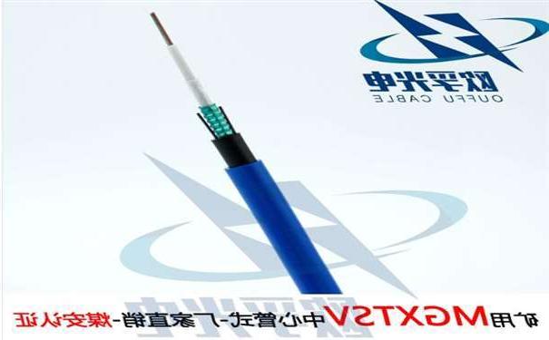 长寿区欧孚MGXTSV-8B1 矿用单模阻燃光缆G652D纤芯煤安证书